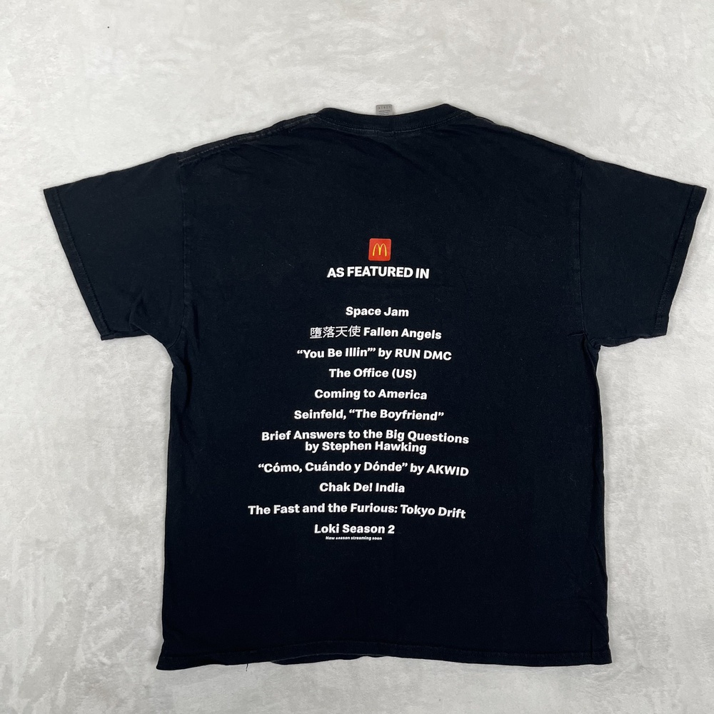 McDonalds T-Shirt Mens Large Black The Crew Movies TV As Featured Graphic Tee